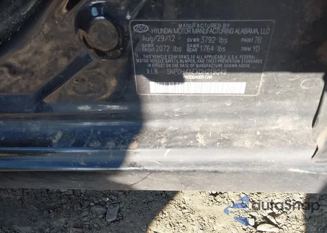 2013 Hyundai Elantra Gls/Limited из США, поврежденный, VIN 5NPDH4AEXDH219049